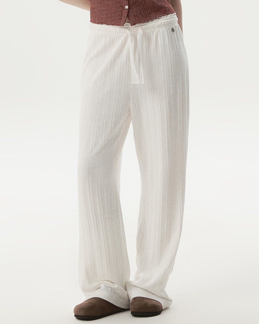  Set Polo Whoau [Nữ] Summer Eyelet Jacquard - WHAAG2551F / WHTMG2551F 