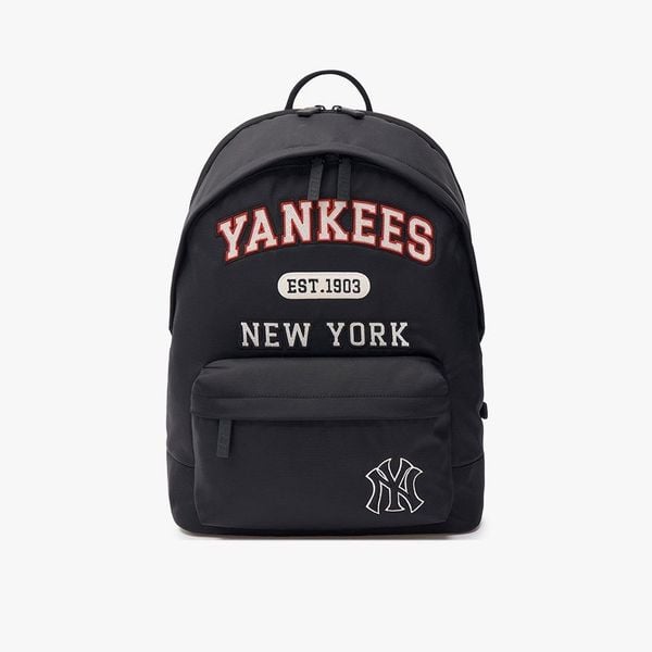 Balo MLB Korea - Rectangular Varsity Nylon Backpack - 3ABKM024N-50BKS