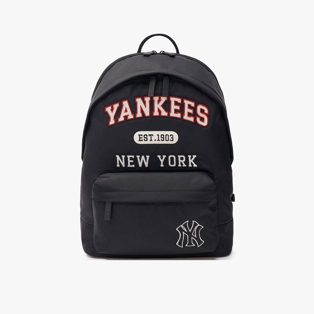  Balo MLB Korea - Rectangular Varsity Nylon Backpack - 3ABKM024N-50BKS 