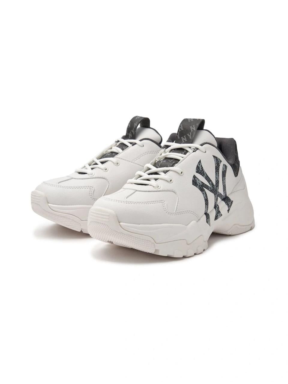  Giày MLB Bigball Chunky Denim Momogram New York Yankees Black - 3ASHBDM4N-50BKS 