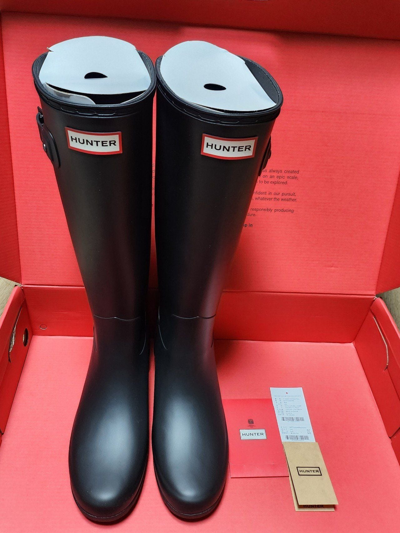  Giày Boots Hunter - Women's Refined Tall Boots Black 