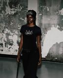  Áo Thun [Unisex] Badblood - [w-tee25-043] Crack Print T-shirt White 