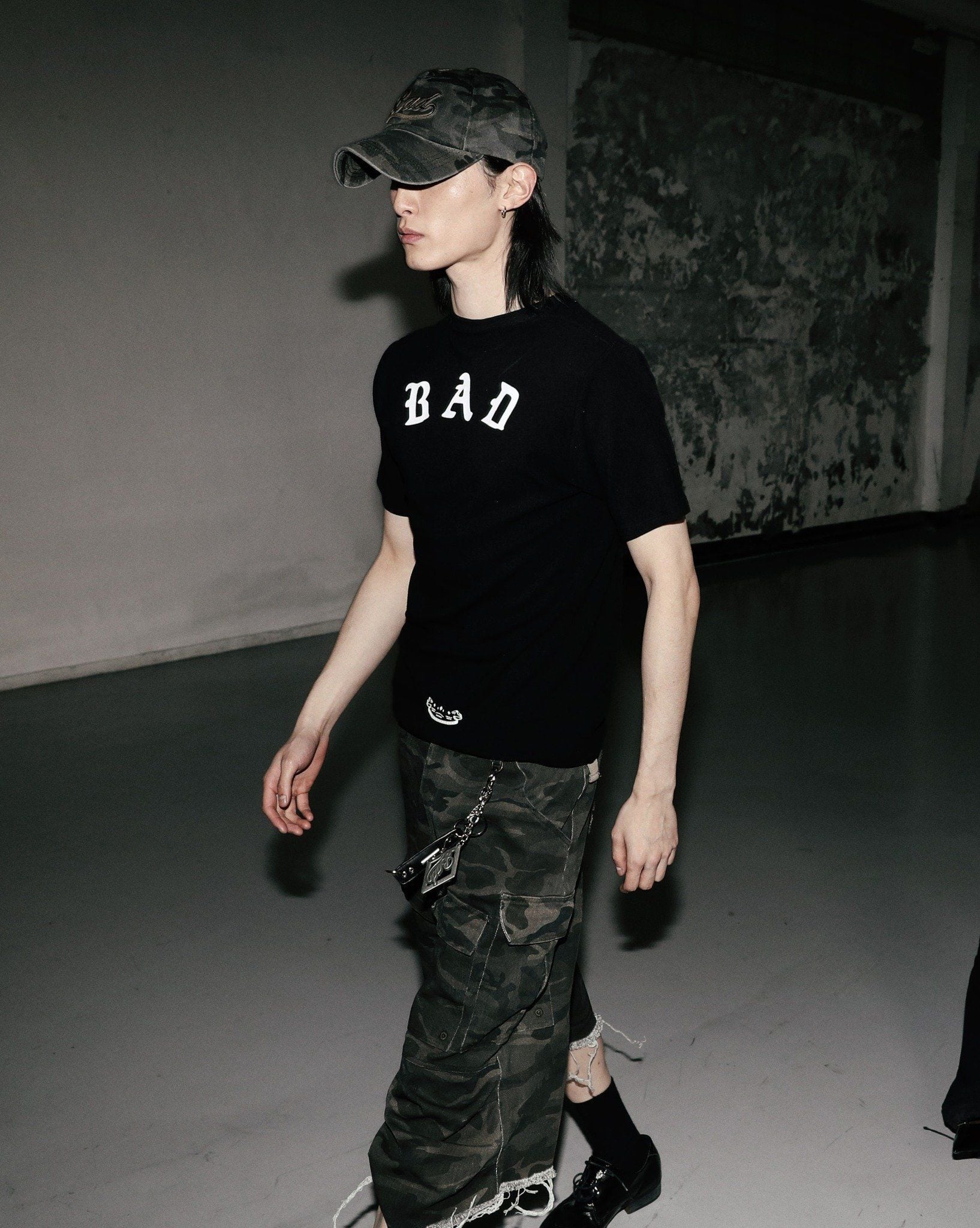  Áo Thun [Unisex] Badblood - [w-tee25-040] Mystic Logo Jersey Short Sleeve Slim Fit Black 