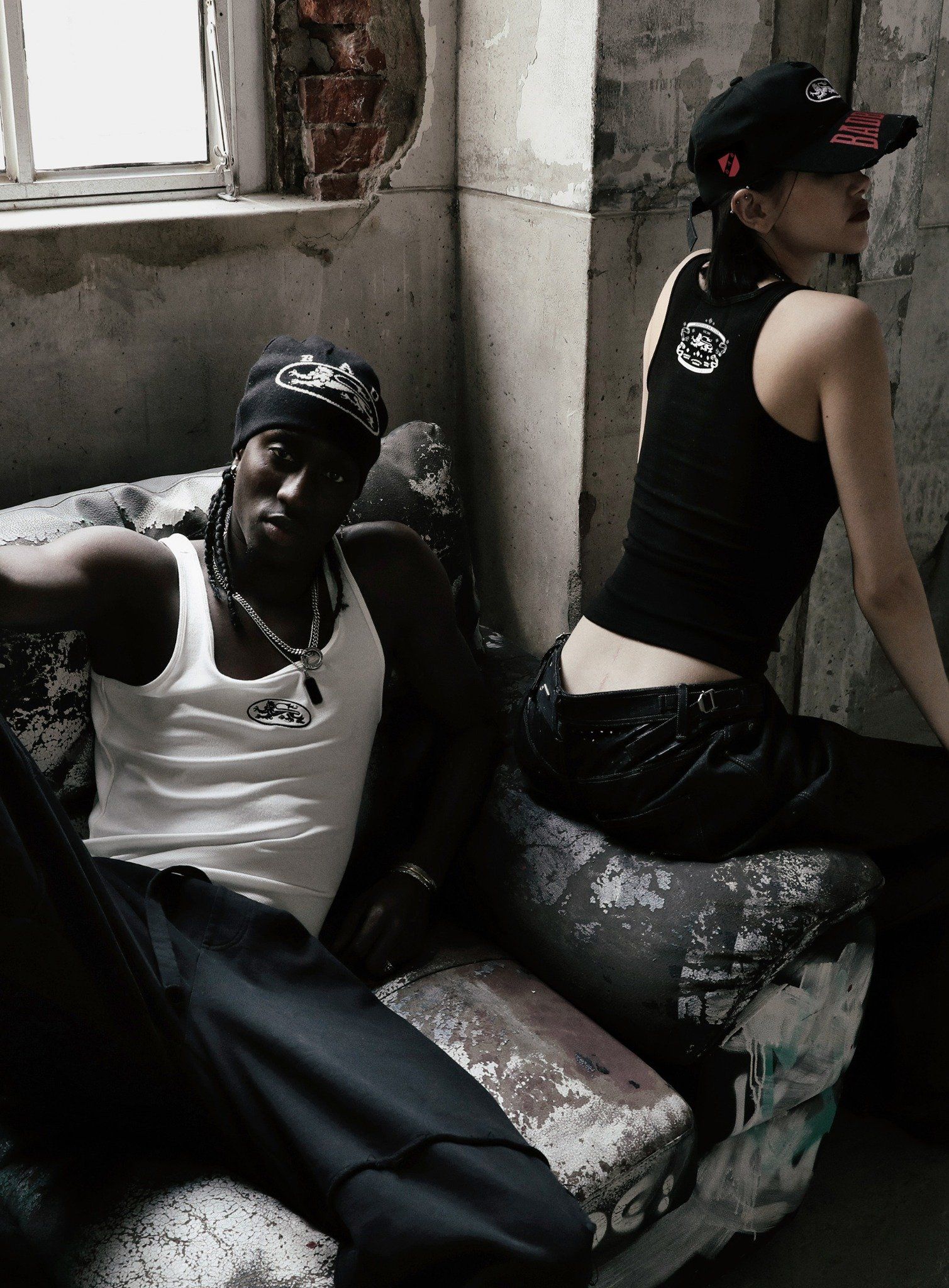  Áo Tanktop [Unisex] Badblood - [w-tnk25-011] Mystic Tank Slim Fit White 