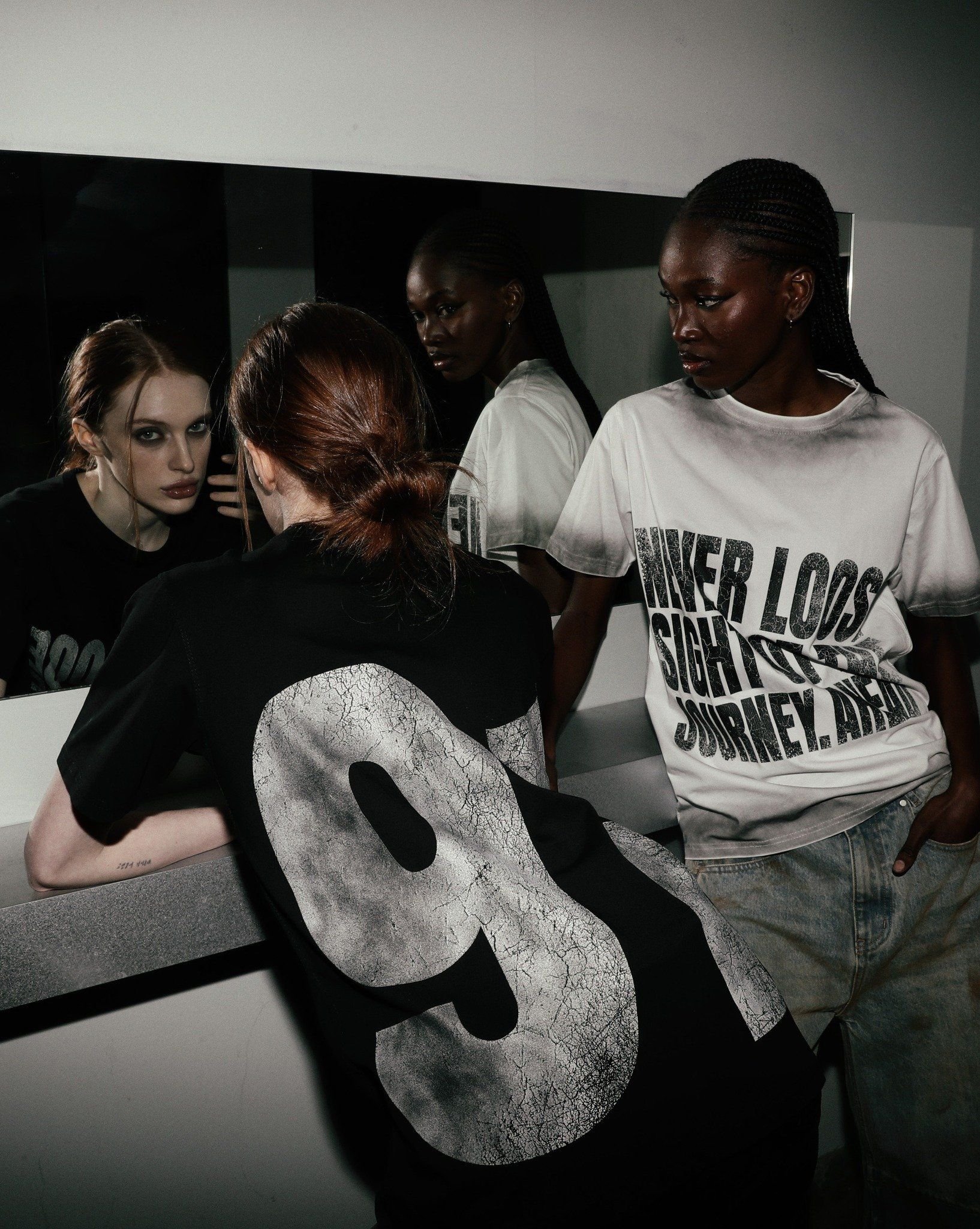  Áo Thun [Unisex] Badblood - [w-tee25-072] JOURNEY T-Shirt Dusty White 