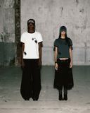  Áo Thun [Unisex] Badblood - [w-tee25-092] Cosmo Multi Patch Ringer T-Shirt Charcoal 