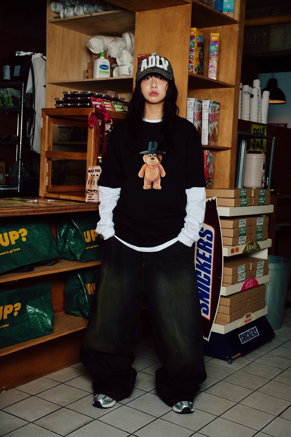  Áo thun [Unisex] ADLV - Acmédelavie GAT AC Bear Black 