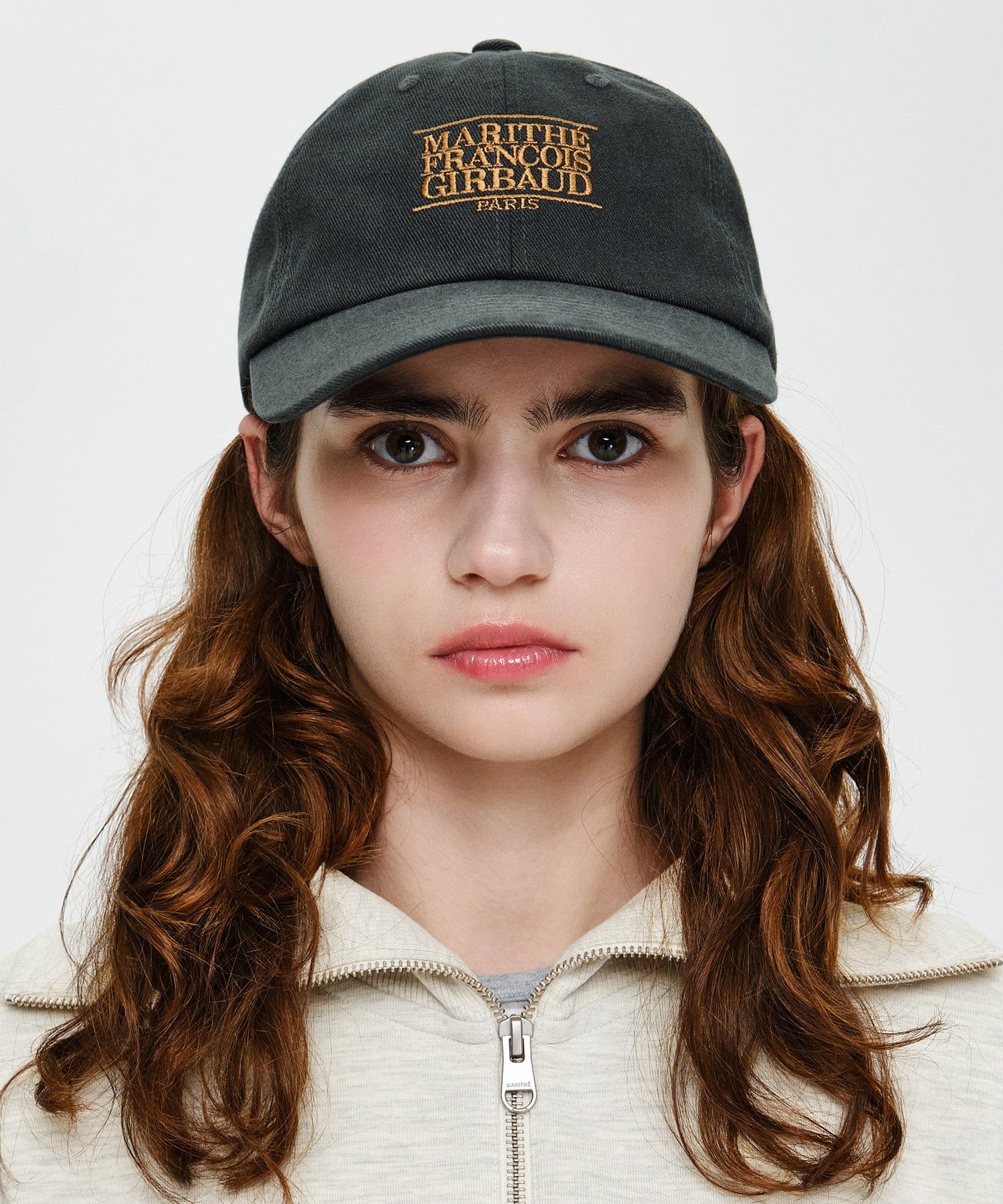  Nón Marithe & Francois Girbaud - Classic Small Logo Cap Charcoal 