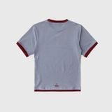  Áo Thun [Unisex] Badblood - [w-tee25-104] Lion Jersey Ringer T-Shirt Purple Grey 