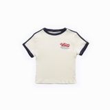  Áo Thun [Unisex] Badblood - [w-tee24-047] Vintage Logo Slim T-Shirt Cream 