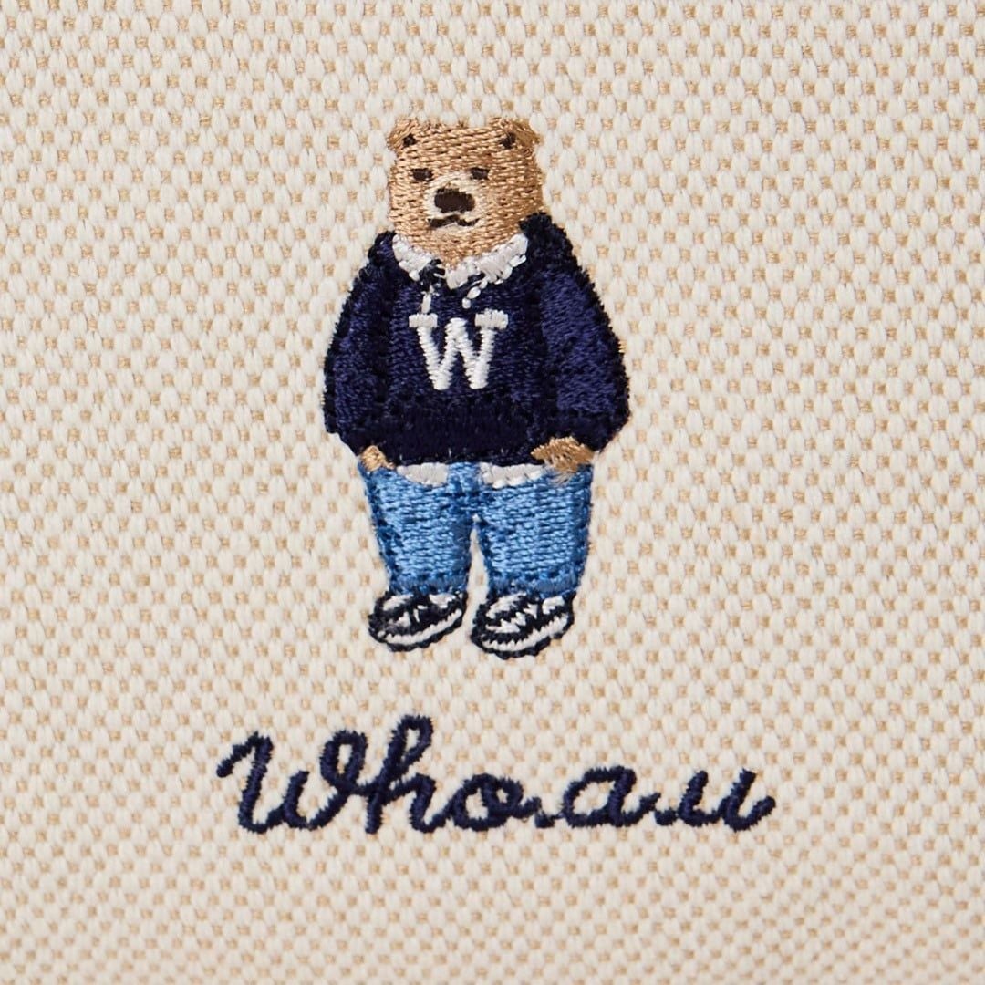  Túi Xách Whoau - Steve Canvas Tote Bag Beige - WHBGG2224A 