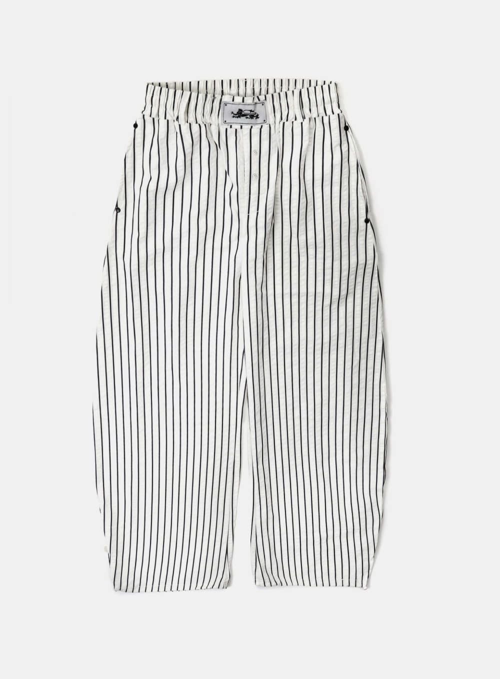  Quần Dài [Unisex] Badblood - [w-pts24-041] AJ Easy Pants - Black/Stripe 