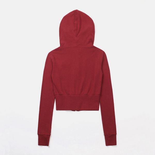 Áo Khoác [Unisex] Badblood - [w-hde24-035] Beyond Soft Hood Zip-Up Slim Fit Carmine