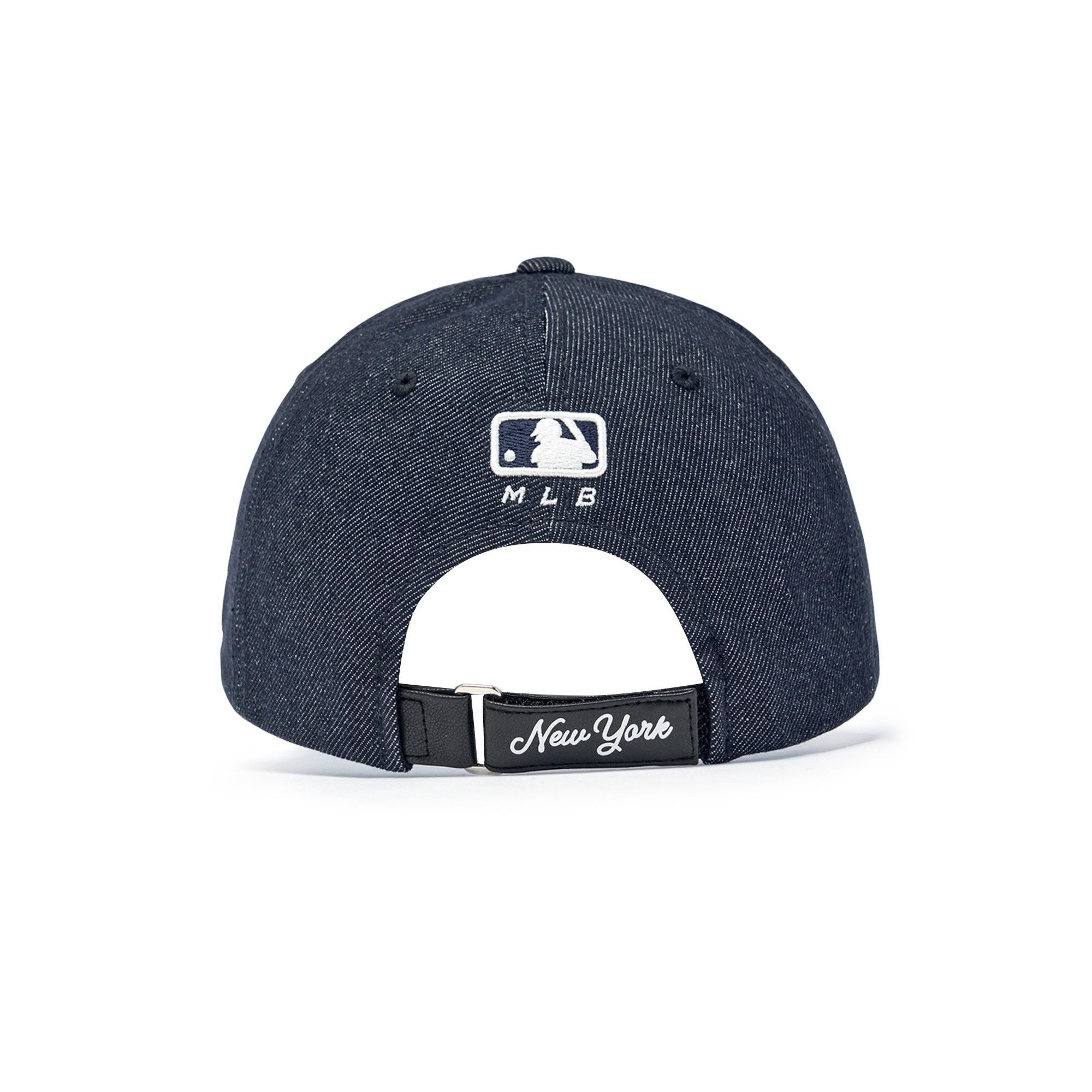  Nón MLB Korea - [Unisex] Vintage Denim Curve Logo Unstructured Ball Cap LA Dodgers - 3ACPV196N-50INS 
