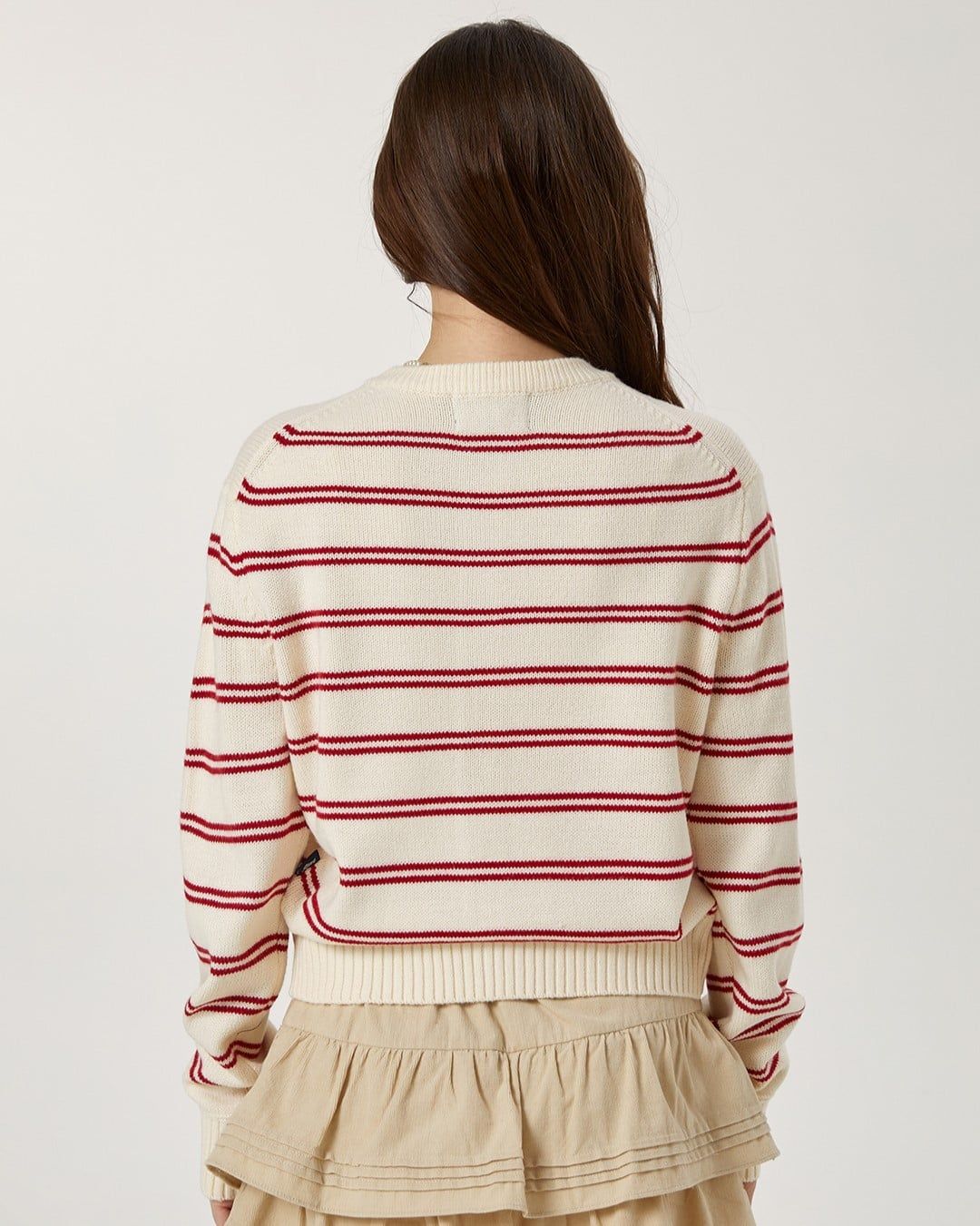  Áo Cardigan WHOAU [Nữ] - Steve R-Neck - WHCKG1111F 