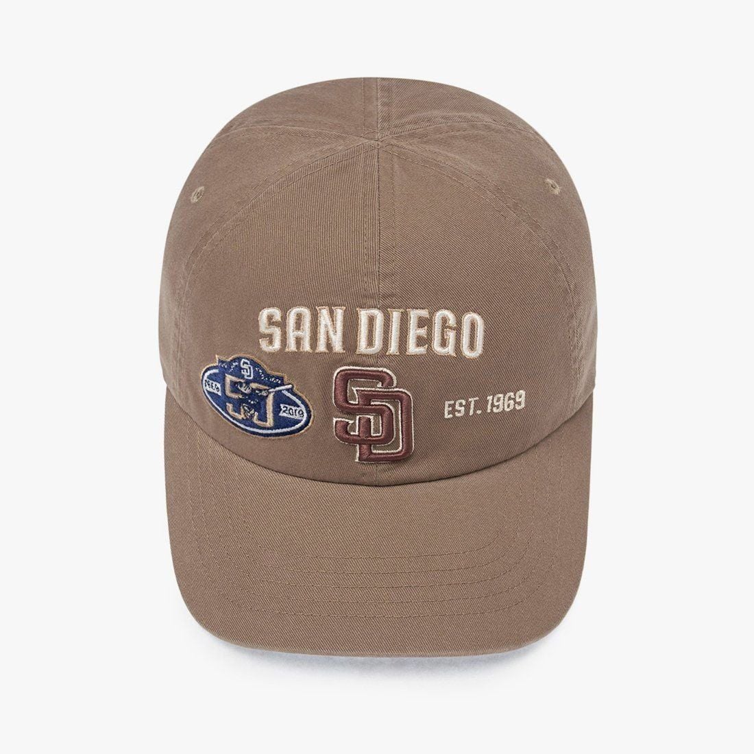 Nón MLB Korea - [Unisex] Vintage Patch Unstructured Ball Cap San Diego Padres - 3ACPB175N-13BGD 