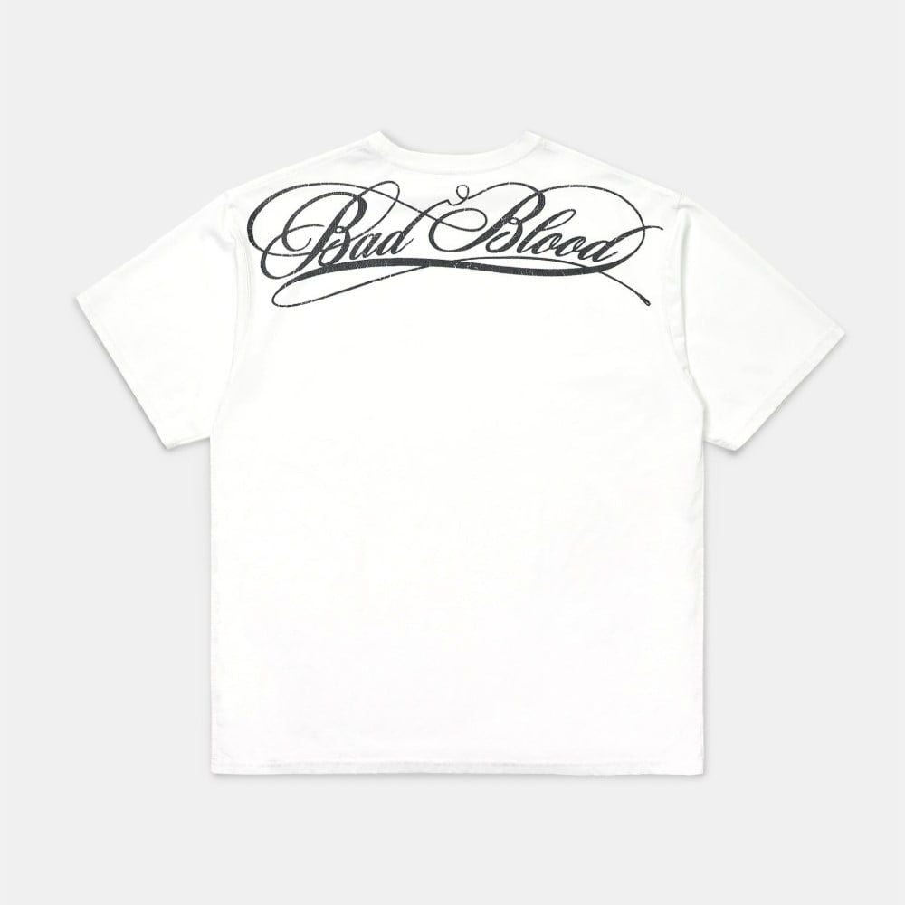★BADBLOOD★ Dark Classic Logo T-Shirt White Badblood Dark Classic Logo T-Shirt White – BBGSHOPHK