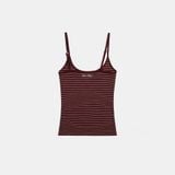  Áo Hai Dây [Nữ] Badblood - [w-tnk25-001] Beyond Soft String Tank Striped Red 