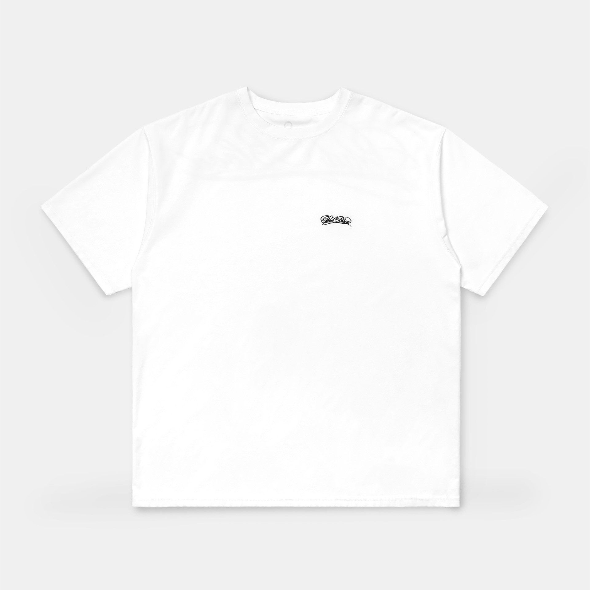 ◆BADBLOOD◆ Dark Classic Logo T-Shirt White w-tee25-034 Áo Thun [Unisex] Badblood - [w-tee25-034] Dark Classic Logo