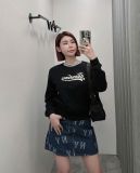  Áo Sweater [Nữ] MLB Korea - Varsity Cursive NY Yankees - 3FMTV0344-50BKS 