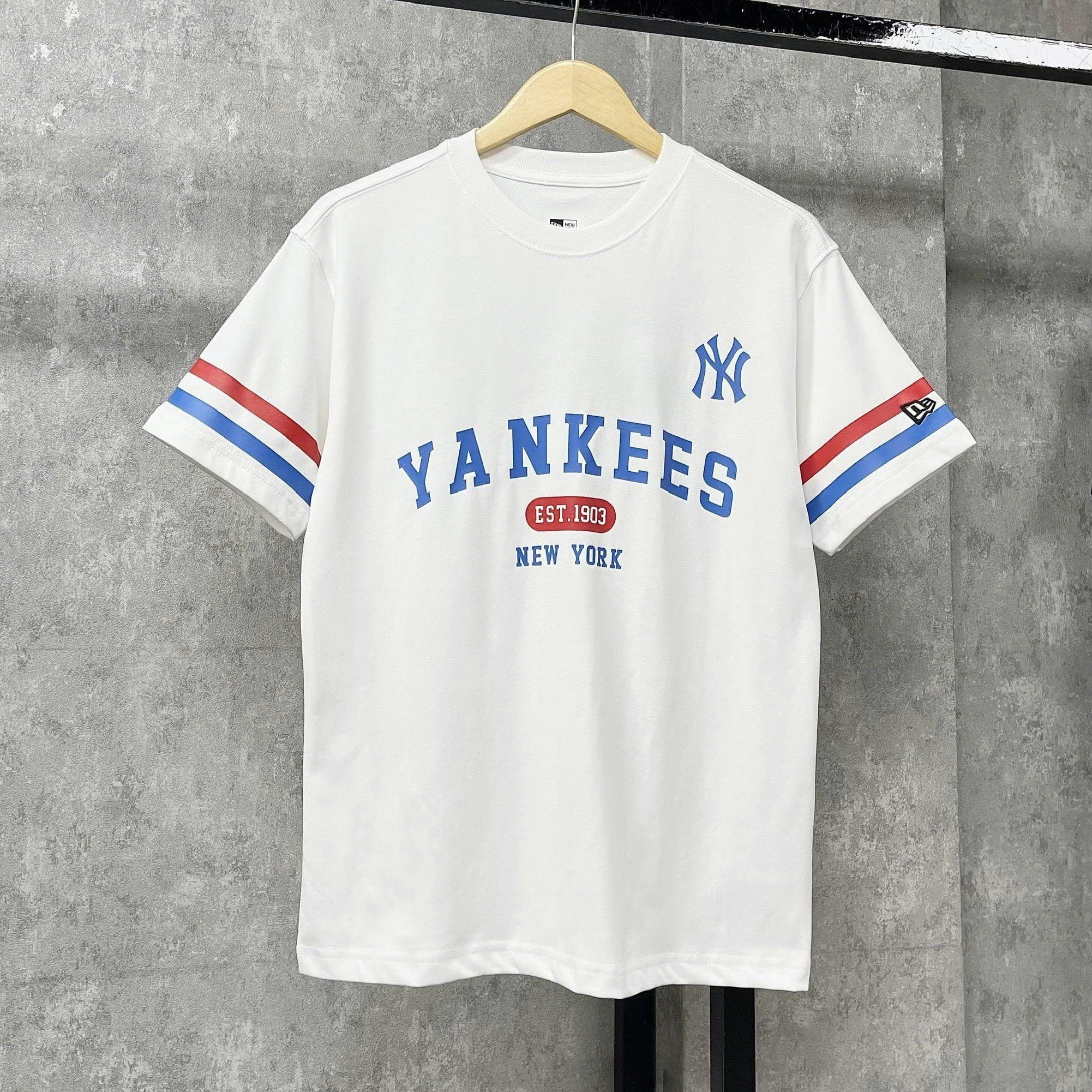  Áo Thun New Era - [Unisex] NY Yankees EST.1903 Blue Red Line T-Shirt 