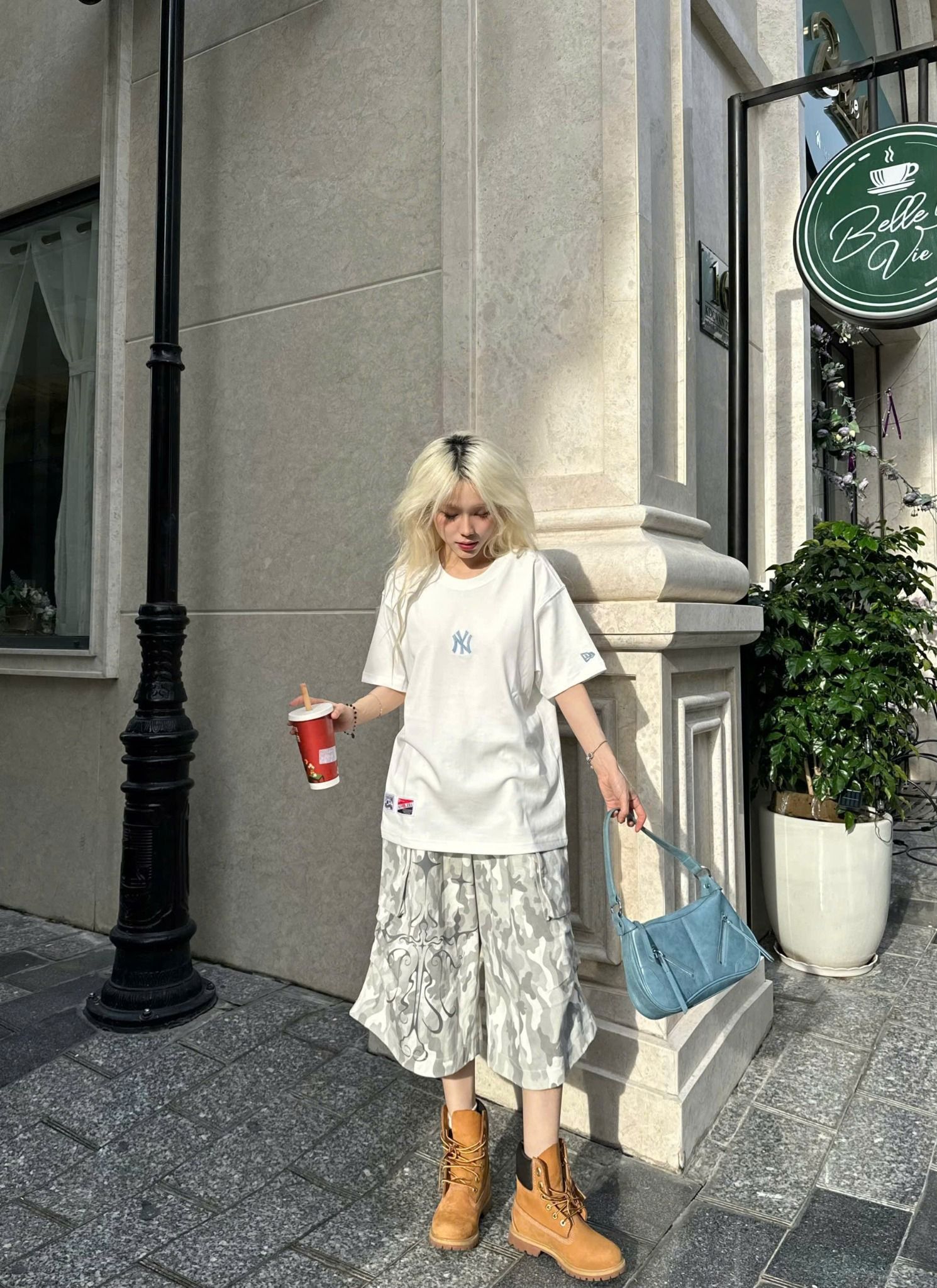  Áo Thun New Era - [Unisex] NY Yankees Like Denim Logo White - 17784545 