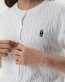  Áo Thun Len WHOAU [Nữ] - Steve R-Neck Cable - WHCKG2412F 