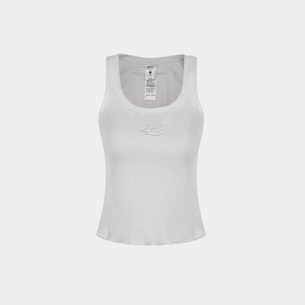  Áo Croptop [Nữ] Badblood - [w-tnk24-021] Second Skin Tank Top Cream 