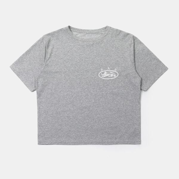Áo Thun [Unisex] Badblood - [w-tee25-029] Mystic 1/2 Print T-Shirt Slim Fit Grey