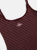  Áo Hai Dây [Nữ] Badblood - [w-tnk25-001] Beyond Soft String Tank Striped Red 