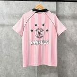  Áo Polo New Era - [Unisex] NY Yankees Jersey Stripe Pink - 18978562 