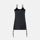  Váy [Nữ] Badblood - [w-drs25-003] Mystic String Mini Dress Black Leopard 