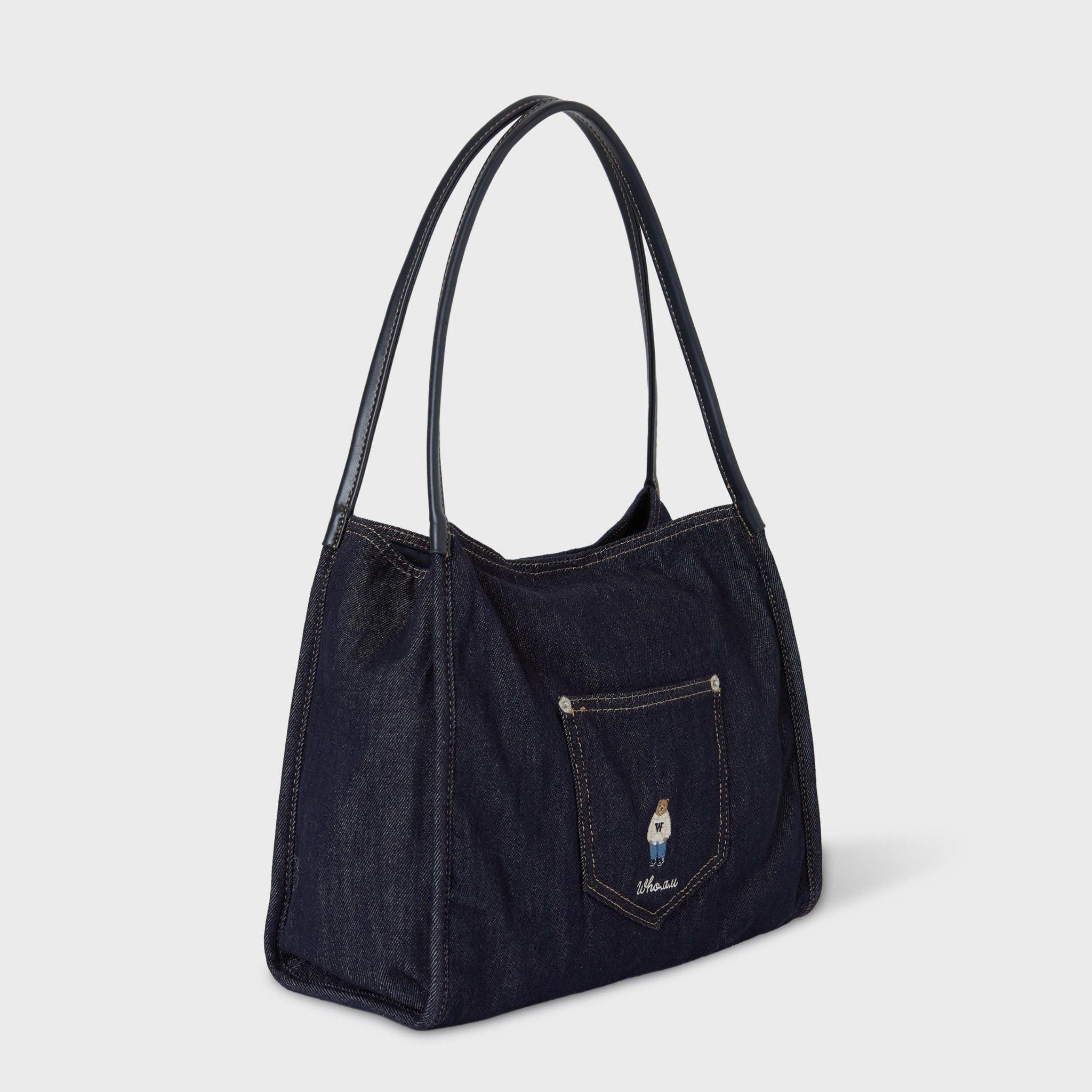  Túi Tote Whoau - Steve Denim Shoulder Bag 