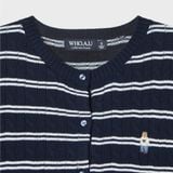  Áo Thun Len WHOAU [Nữ] - Steve R-Neck Cable - WHCKG2412F 