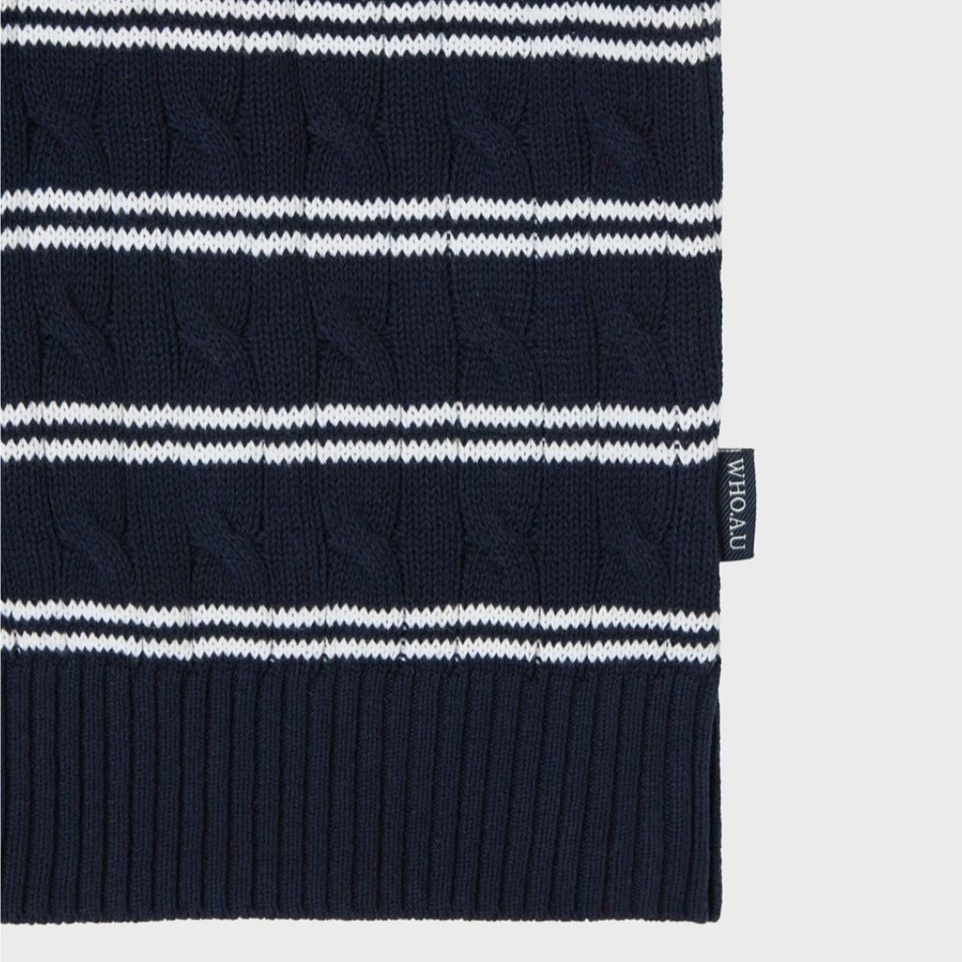  Áo Thun Len WHOAU [Nữ] - Steve R-Neck Cable - WHCKG2412F 