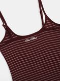  Áo Hai Dây [Nữ] Badblood - [w-tnk25-001] Beyond Soft String Tank Striped Red 
