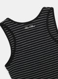 Áo Croptop [Nữ] Badblood - [w-tnk25-006] Beyond Soft Tank 3 Stripe Black 