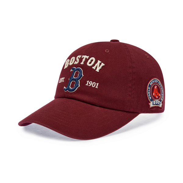 Nón MLB Korea - [Unisex] Vintage Cooperstown Patch Unstructured Ball Cap Boston Red Sox - 3ACPB105N-43WID