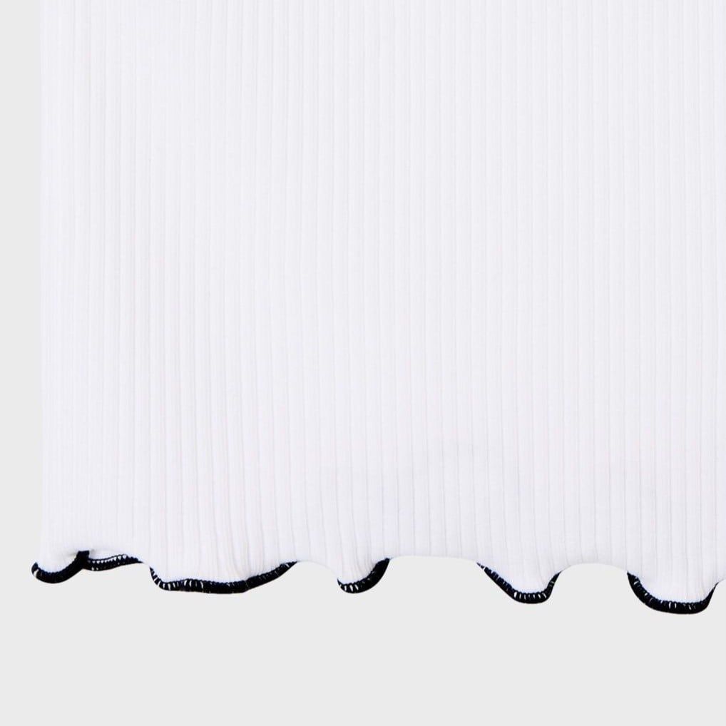  Áo Thun WHOAU [Nữ] - Steve Ribbed Frill - WHRAG3752F 