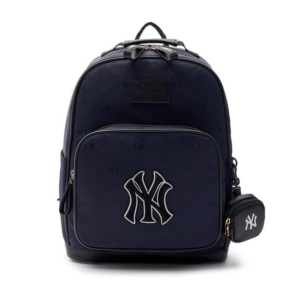 Balo MLB Korea - Diamond Monogram Tone-Tone Jacquard New York Yankees D.Navy - 7ABKMD33N-50NYD