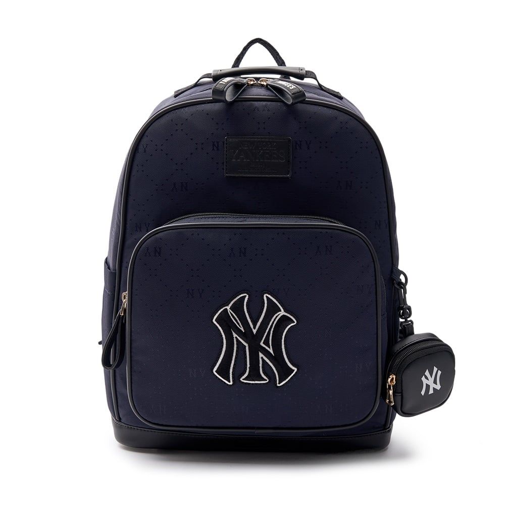  Balo MLB Korea - Diamond Monogram Tone-Tone Jacquard New York Yankees D.Navy - 7ABKMD33N-50NYD 