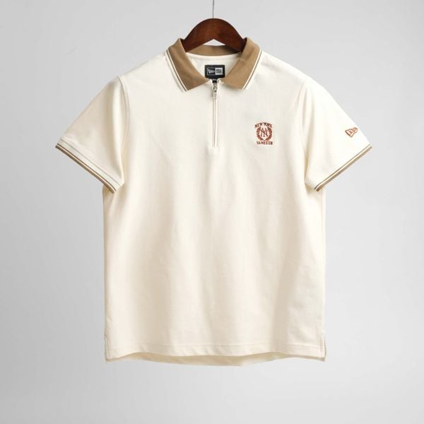 Áo Polo New Era - [Unisex] NY Yankees Zip Cream - 13622805