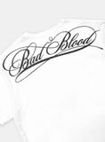  Áo Thun [Unisex] Badblood - [w-tee25-034] Dark Classic Logo T-Shirt White 