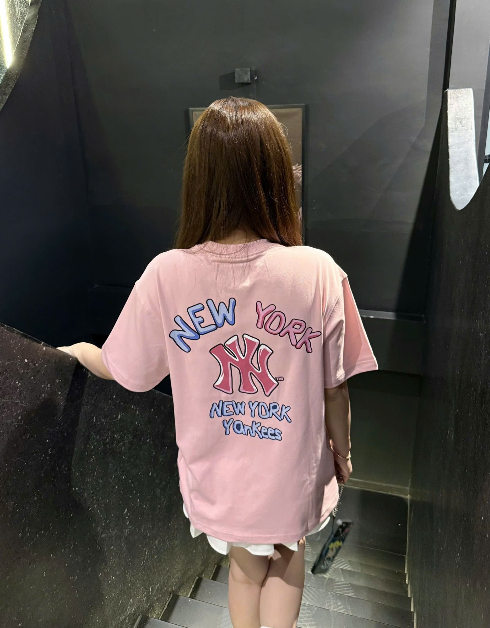  Áo Thun New Era - [Unisex] NY Yankees Bubble Pastel Logo T-shirt 