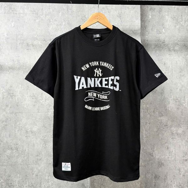 Áo Thun New Era - [Unisex] NY Yankees Retro Logo Black T-Shirt