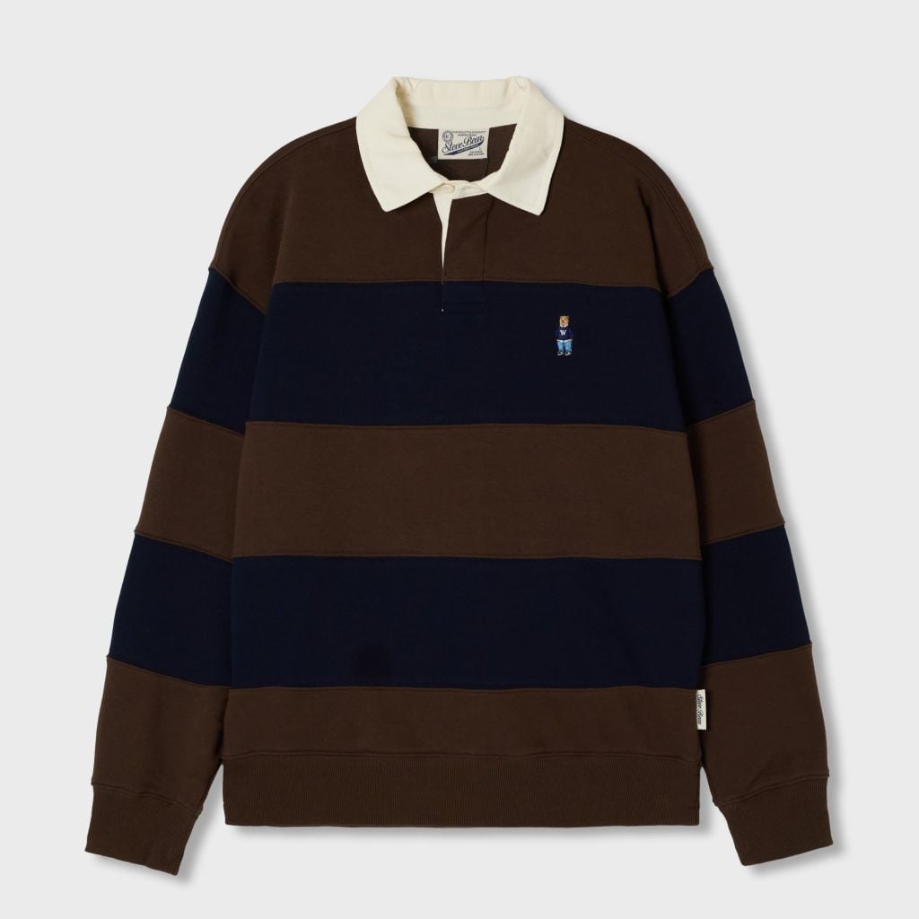  Áo Sweater WHOAU - Steve Rugby Sweatshirt Brown - WHMAF4922U 