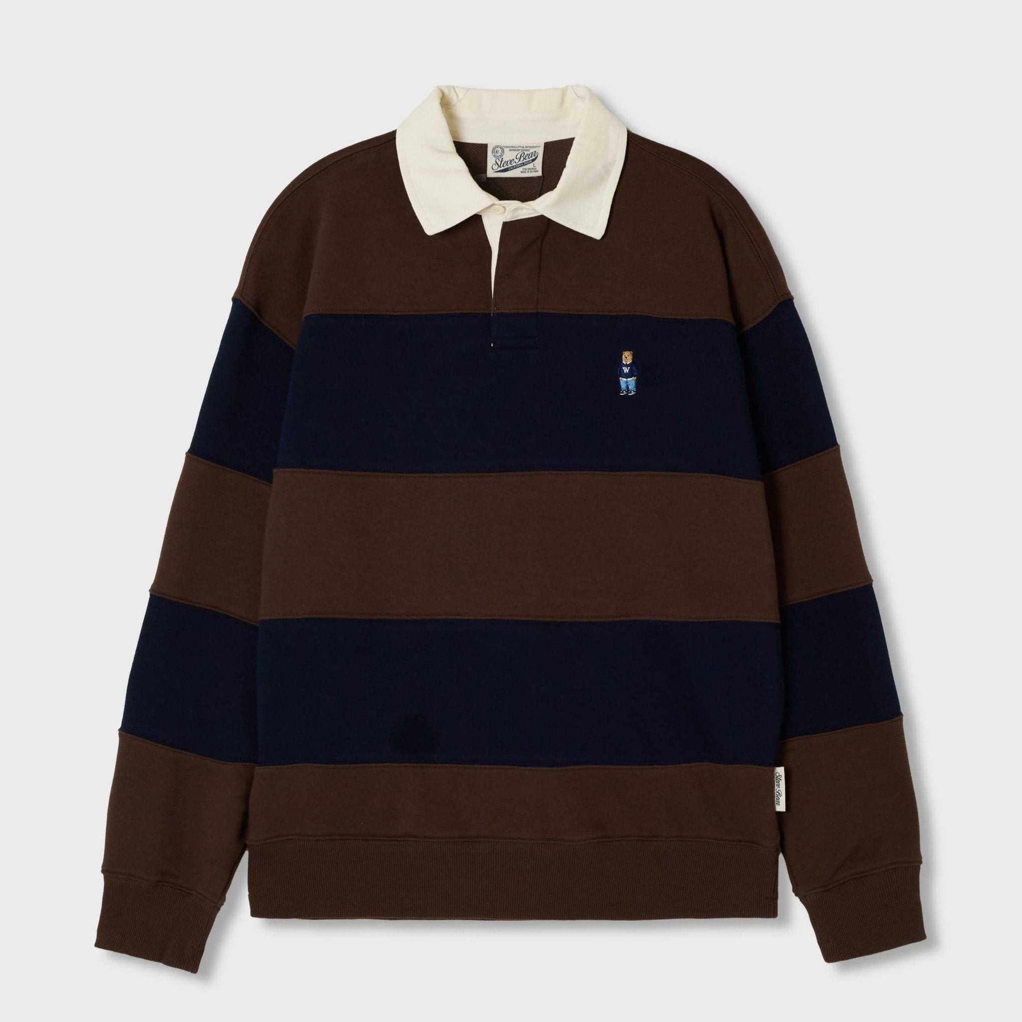  Áo Sweater WHOAU - Steve Rugby Sweatshirt Brown - WHMAF4922U 