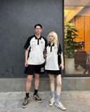  Áo Thun Polo New Era - [Unisex] NY Yankees Basic Zip Up Black/White 