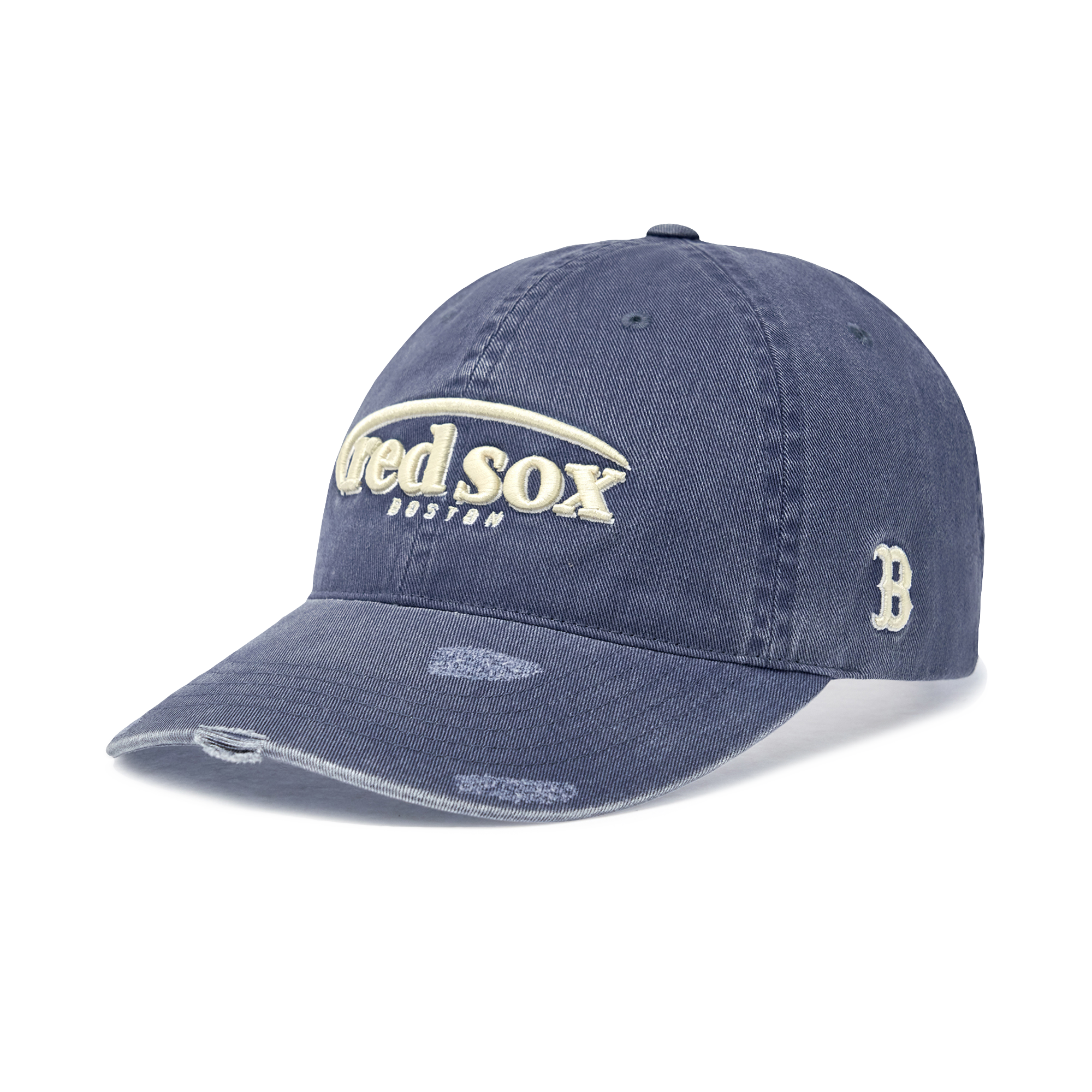  Nón MLB Korea - [Unisex] Vintage Damaged Curve Logo Unstructured Ball Cap - 3ACPV106N 