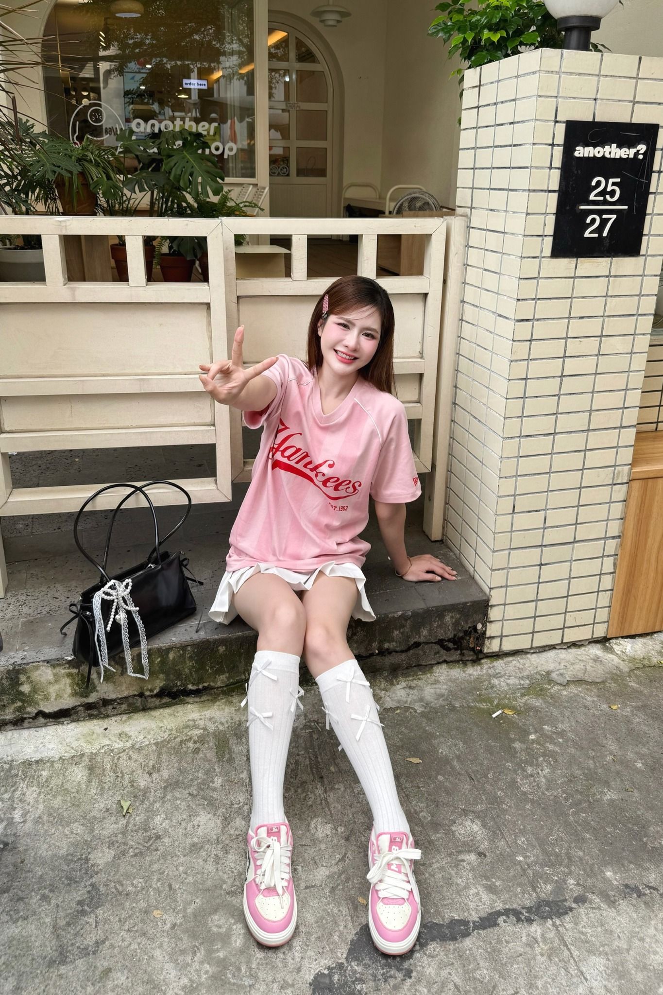  Áo Thun New Era - [Unisex] NY Yankees Jersey Pink T-Shirt - 14447854 